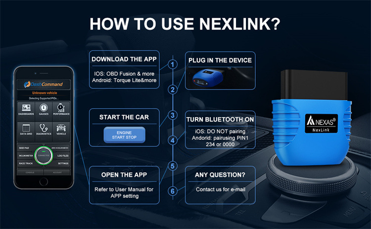 Bluetooth OBD2 Scanner