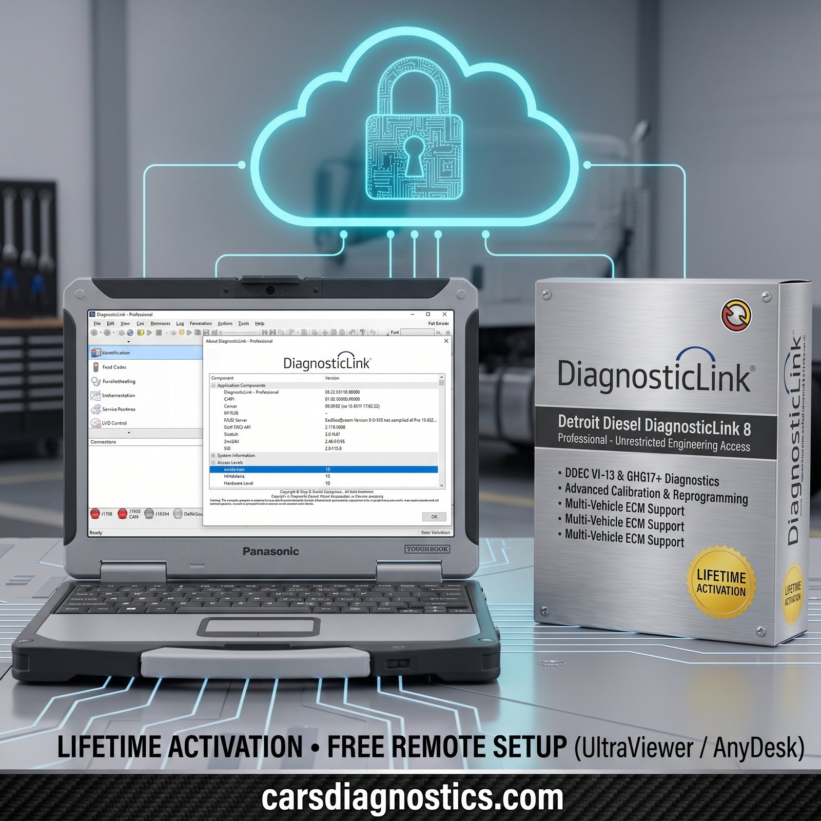 Detroit Diesel Diagnostic Link DDDL 8.23 Pro Lifetime Activation Detroit Diesel Diagnostic Link DDDL 8.23 Pro Diagnostic Software Lifetime Remote Setup